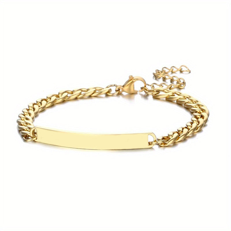 Pulsera cubana ID para hombre