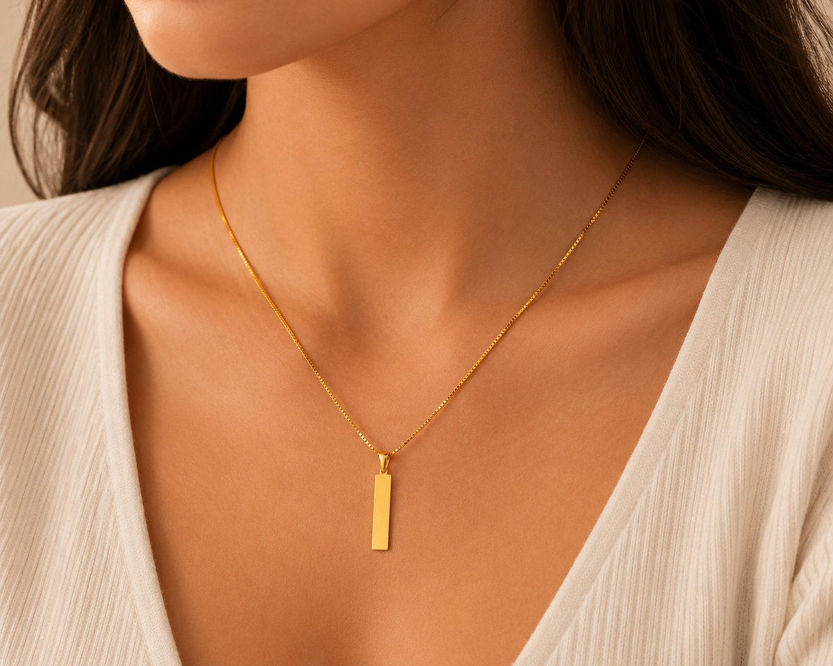 Collar barra vertical personalizado