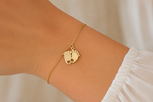 Pulsera huellas de bebé