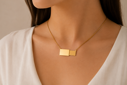Collar doble placa personalizada