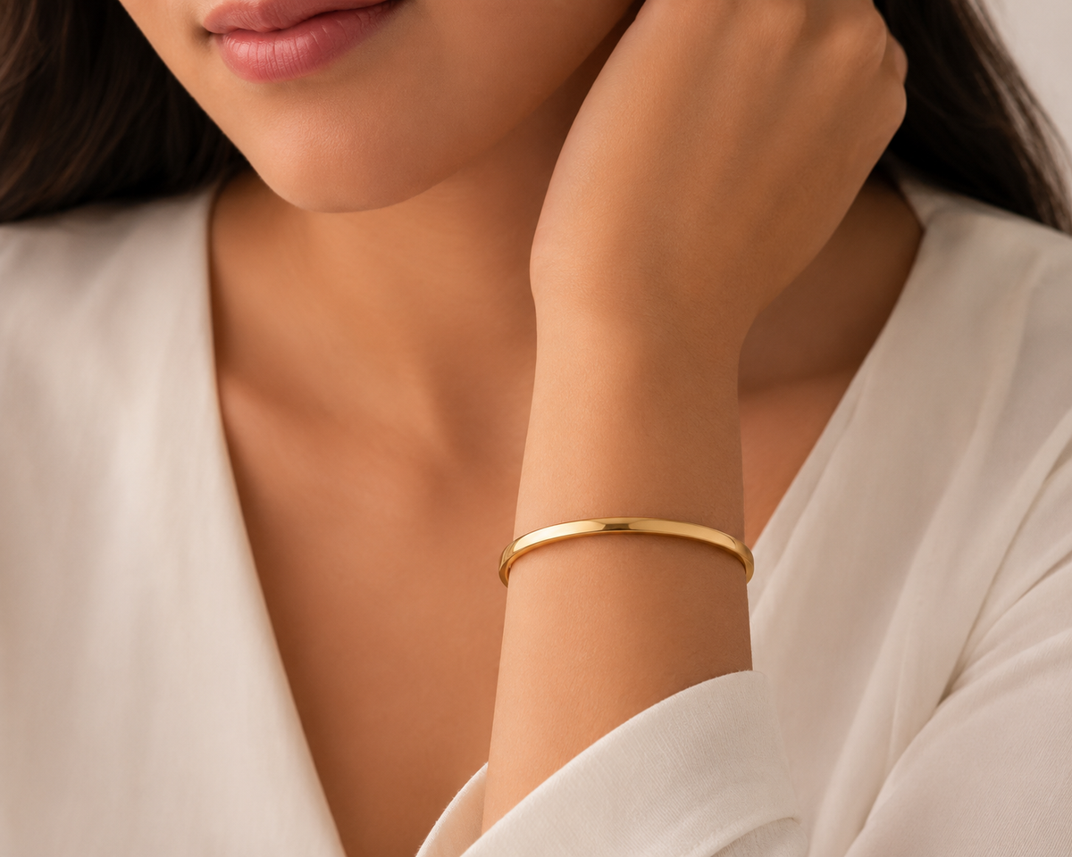 Brazalete dorado grabable