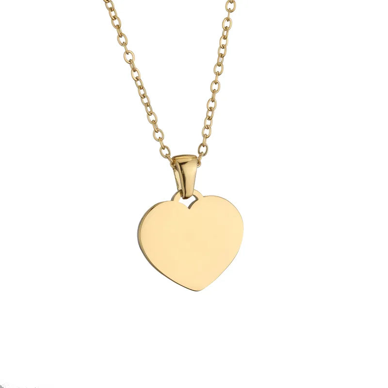 Collar corazón dorado